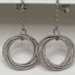 Sterling Silver Fashion Multiple Hoop Earrings